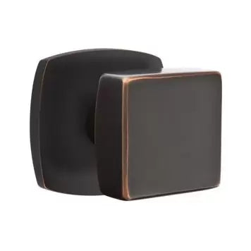 Emtek Square Knob with Urban Modern Rose by Emtek