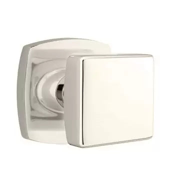 Emtek Square Knob with Urban Modern Rose by Emtek
