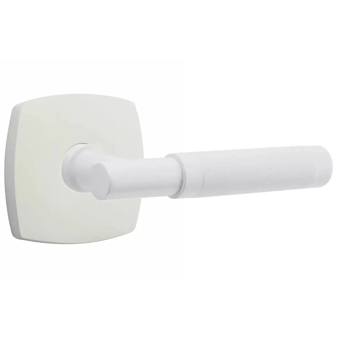 Emtek Knurled Lever with T-Bar Stem and Urban Modern Rose by Emtek