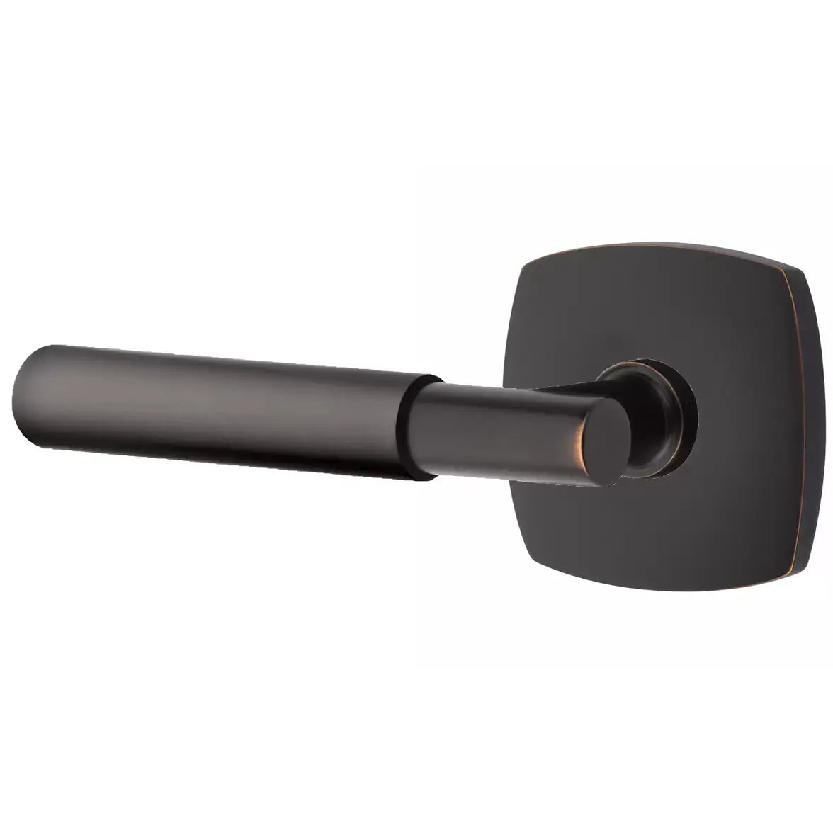 Emtek Smooth Lever with T-Bar Stem and Urban Modern Rose by Emtek