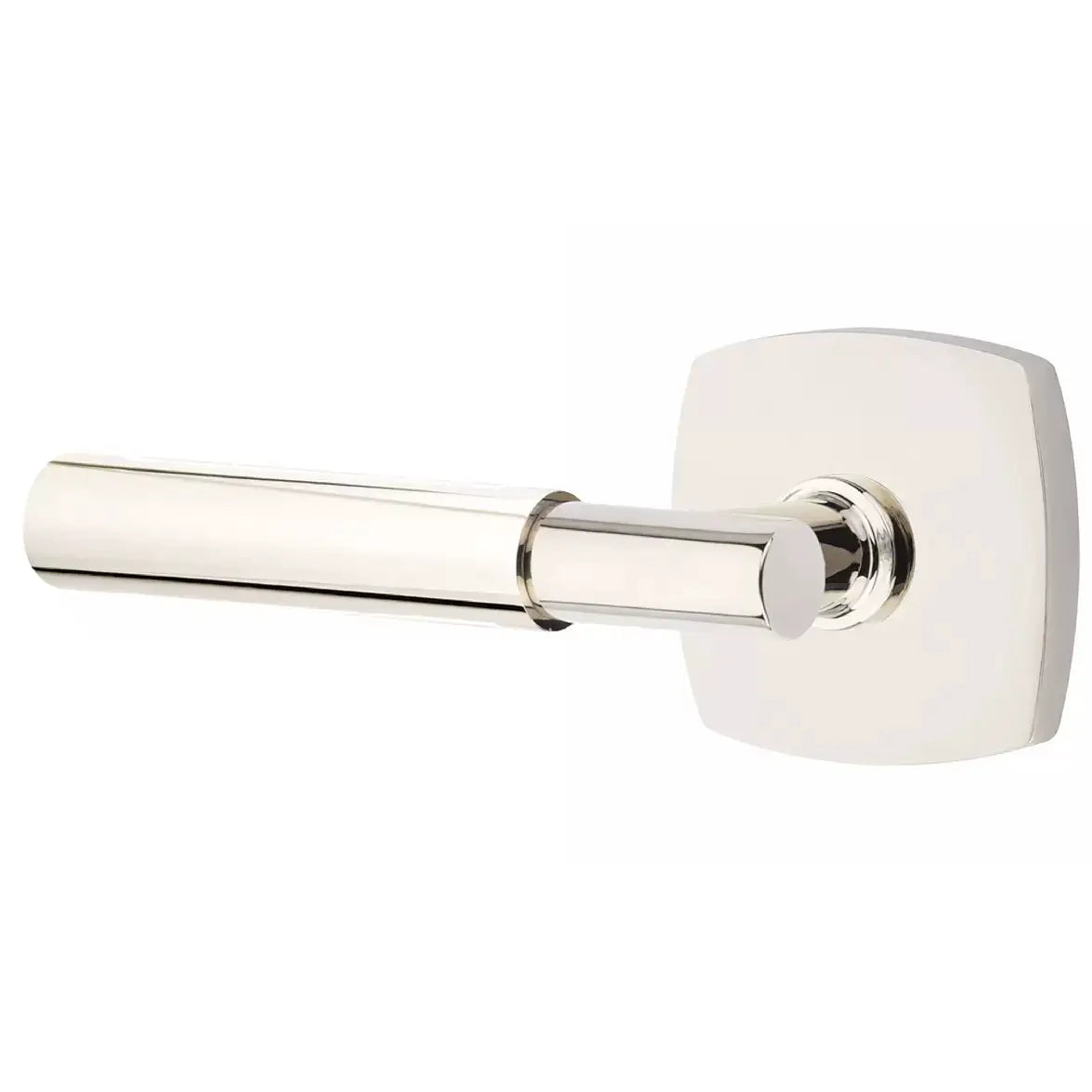Emtek Smooth Lever with T-Bar Stem and Urban Modern Rose by Emtek