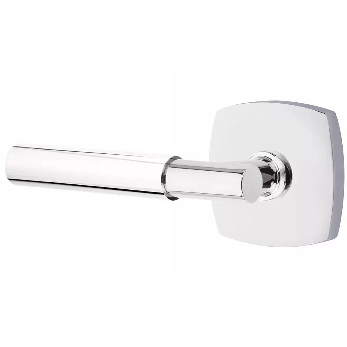 Emtek Smooth Lever with T-Bar Stem and Urban Modern Rose by Emtek