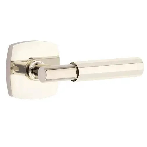 Emtek Faceted Lever with T-Bar Stem and Urban Modern Rose by Emtek