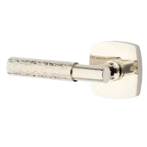 Emtek Hammered Lever with T-Bar Stem and Urban Modern Rose by Emtek