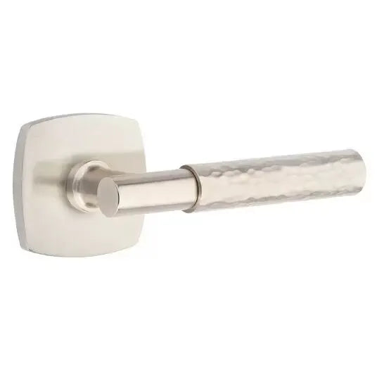 Emtek Hammered Lever with T-Bar Stem and Urban Modern Rose by Emtek