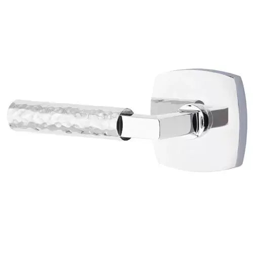 polished chrome lever