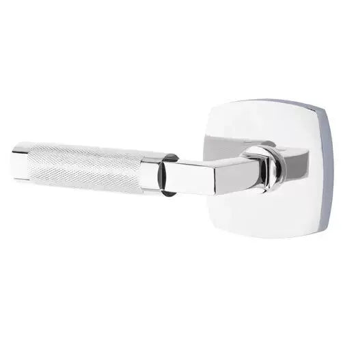 polished chrome lever