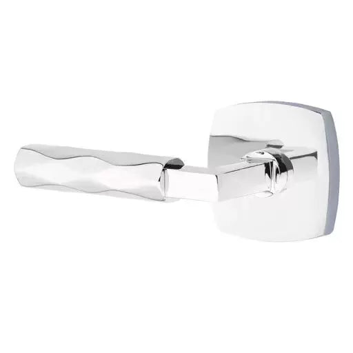 polished chrome lever