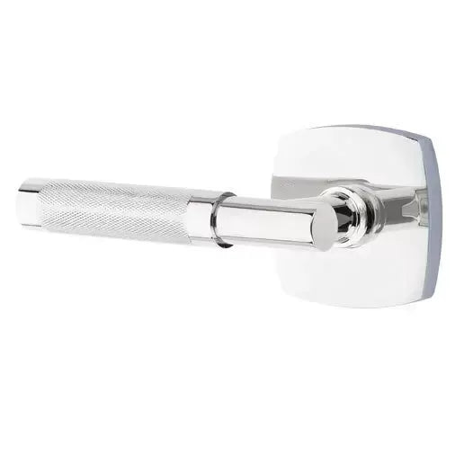 polished chrome lever