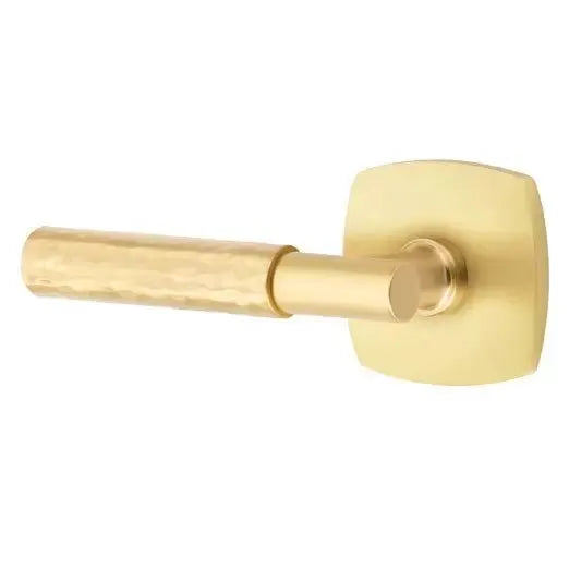 Emtek Hammered Lever with T-Bar Stem and Urban Modern Rose by Emtek