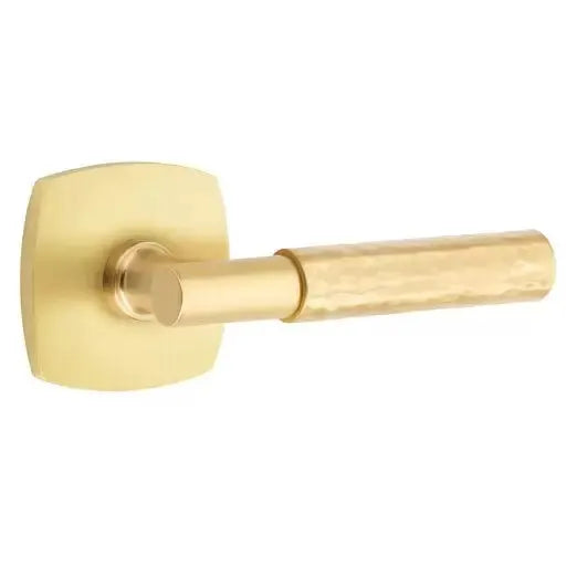 Emtek Hammered Lever with T-Bar Stem and Urban Modern Rose by Emtek