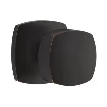 Emtek Freestone Square Knob with Urban Modern Rose by Emtek