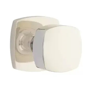 Emtek Freestone Square Knob with Urban Modern Rose by Emtek