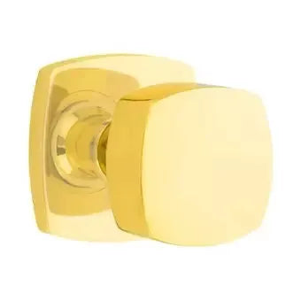 Emtek Freestone Square Knob with Urban Modern Rose by Emtek