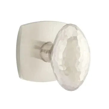 Emtek Hammered Egg Knob with Urban Modern Rose by Emtek