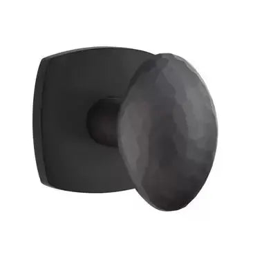 Emtek Hammered Egg Knob with Urban Modern Rose by Emtek