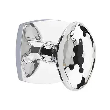 Emtek Hammered Egg Knob with Urban Modern Rose by Emtek