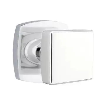 Emtek Square Knob with Urban Modern Rose by Emtek