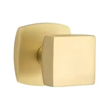 Emtek Square Knob with Urban Modern Rose by Emtek
