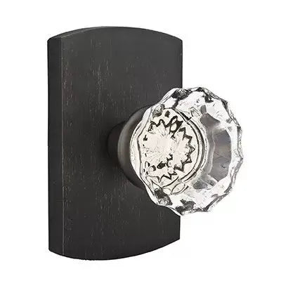 Emtek Diamond Door Knob with #4 Rose by Emtek