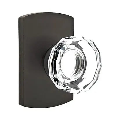 flat black bronze door knob