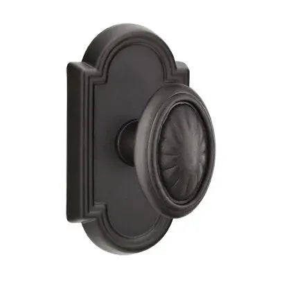 flat black bronze door knob