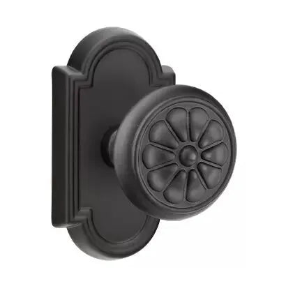 flat black bronze door knob