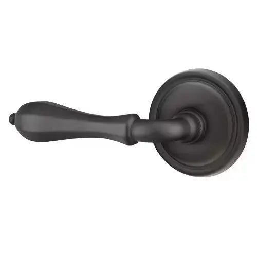 flat black bronze door lever