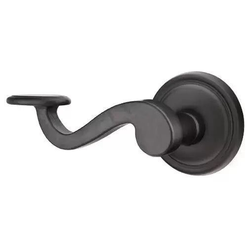 flat black bronze door lever