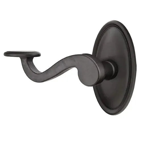 flat black bronze door lever