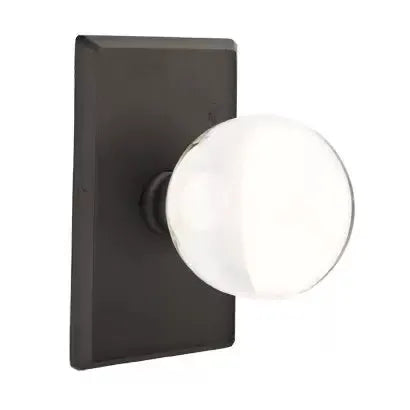 flat black bronze door knob