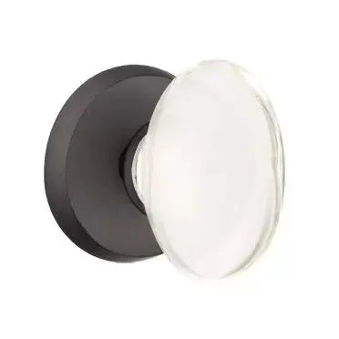 flat black bronze door knob