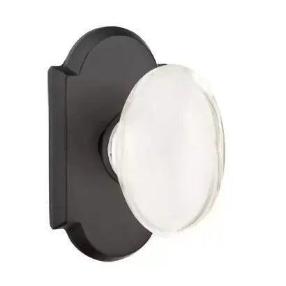 flat black bronze door knob