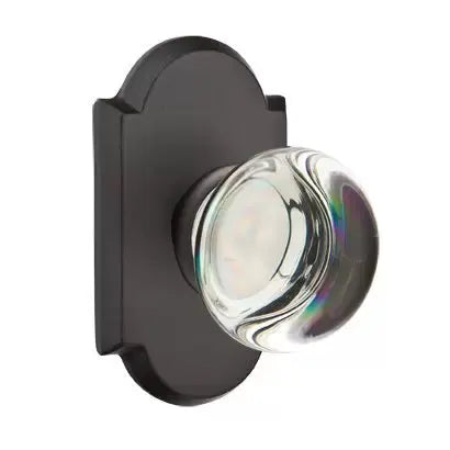 flat black bronze door knob