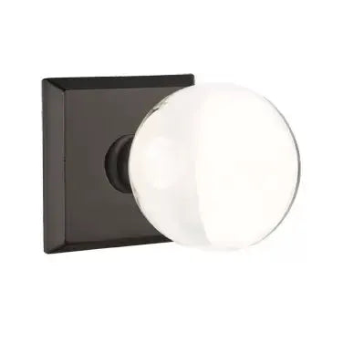 flat black bronze door knob