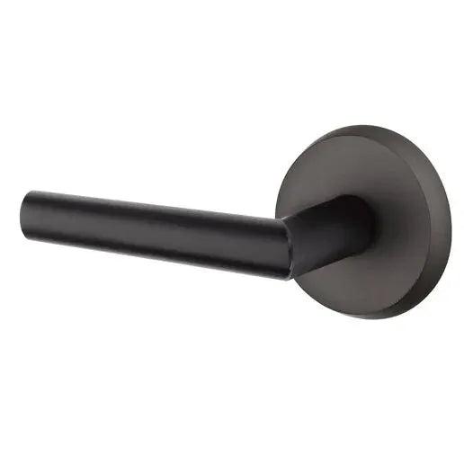 flat black bronze door lever