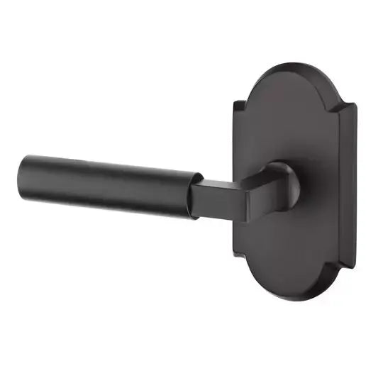flat black bronze door lever