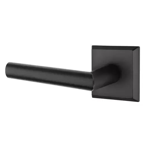 flat black bronze door lever