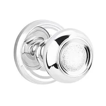 polished chrome door knob