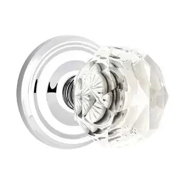 polished chrome door knob