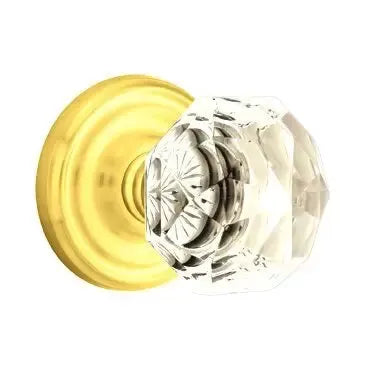 Emtek Diamond Door Knob with Regular Rose by Emtek