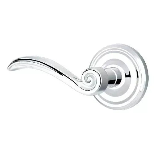 polished chrome door lever