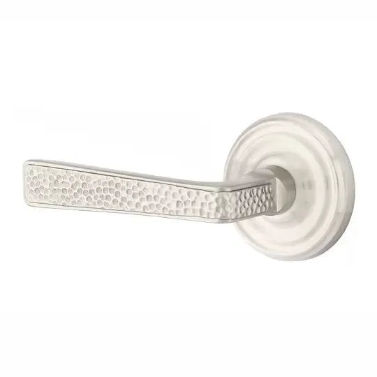Emtek Hammered Door Lever with Regular Rose by Emtek