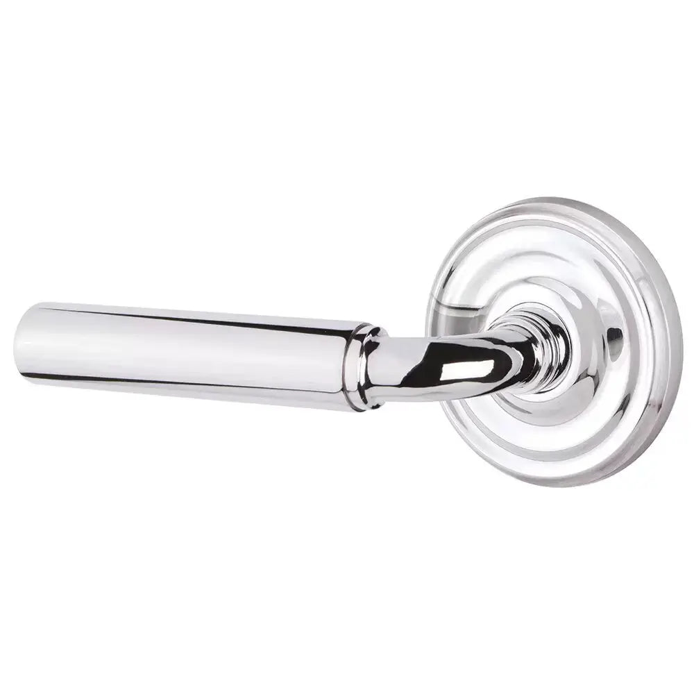 polished chrome door lever