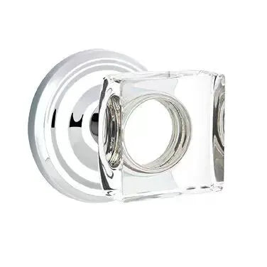 polished chrome door knob
