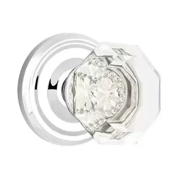 polished chrome door knob