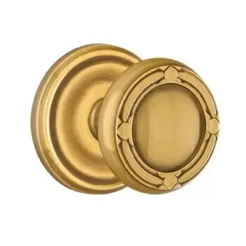 Emtek Ribbon and Reed Knob with Regular Rose by Emtek