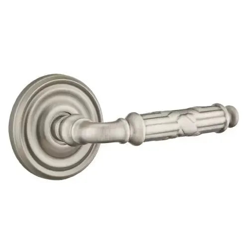 Emtek Ribbon and Reed Lever with Regular Rose by Emtek