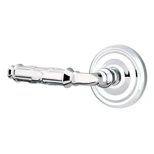 polished chrome door lever