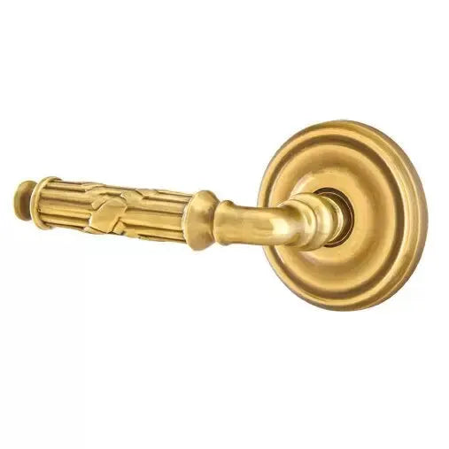 Emtek Ribbon and Reed Lever with Regular Rose by Emtek